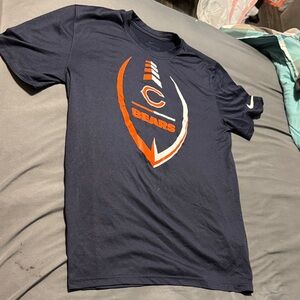 Nike Navy and Orange Bears Short Sleeve Tee